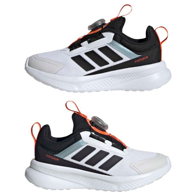 Zapatillas adidas Fortarun 4.0 BOA blanco/negro/naranja
