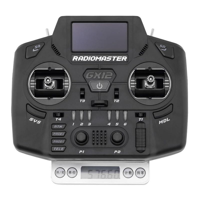 Controlador de radio RADIOMASTER GX12 de banda dual ELRS