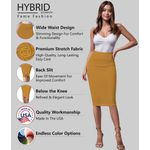 Falda lápiz Hybrid & Company XL Mostaza Ponte Stretch