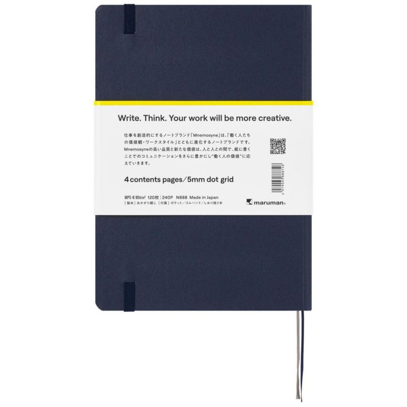Cuaderno Maruman A5 15 cm Cuadrícula de Puntos Color Marino