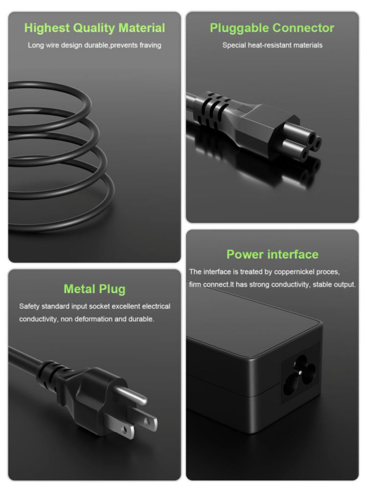 Cargador PowerPortnerLink de 65W para Portátil con Punta Redonda de 4.0 mm – Compatible con Ordenadores Lenovo