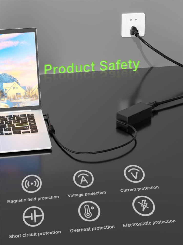 Cargador PowerPortnerLink de 65W para Portátil con Punta Redonda de 4.0 mm – Compatible con Ordenadores Lenovo