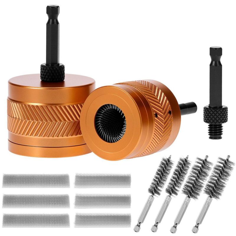 Limpiador de tuberías QWORK 1/2" y 3/4" con vástago hexagonal