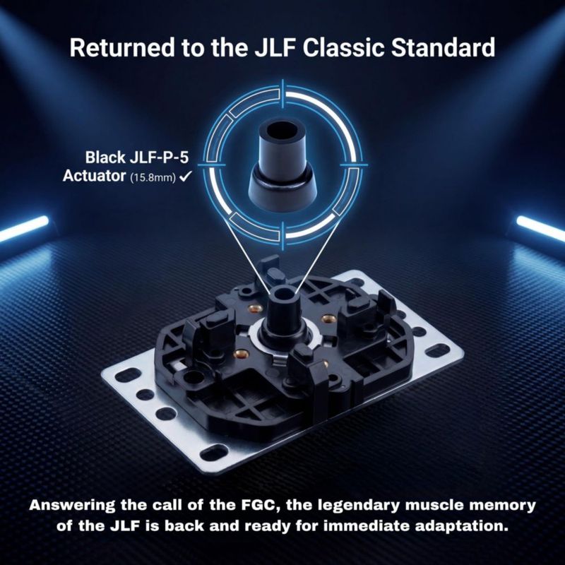 Joystick Arcade SANWA JLX2-TP-8YT Negro 4/8 Vías