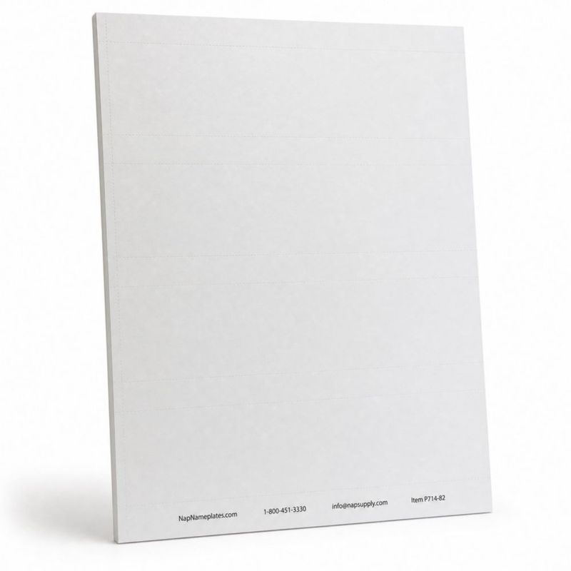 Placa de Nombre NapTags 5x20 cm 80 Insertos Imprimibles