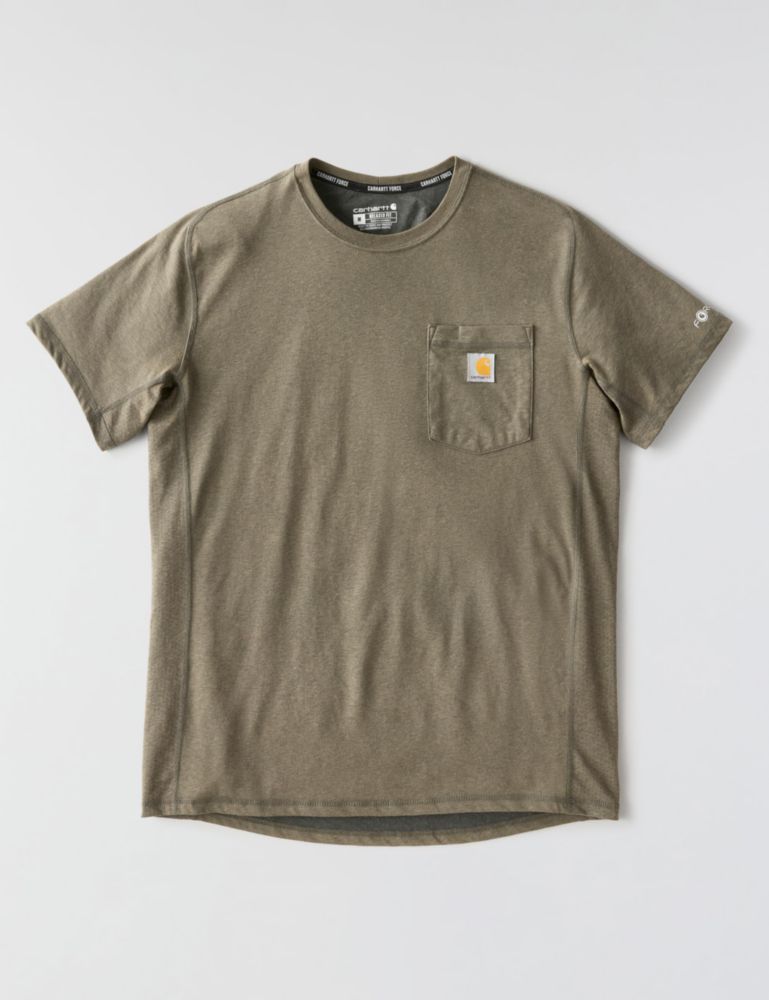 CAMISETA Carhartt Force Corte Relajado Talla S Basil Heather