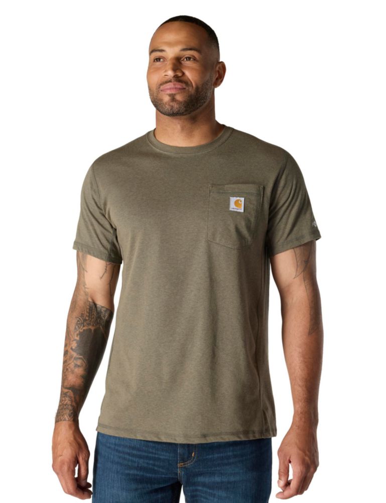 CAMISETA Carhartt Force Corte Relajado Talla S Basil Heather