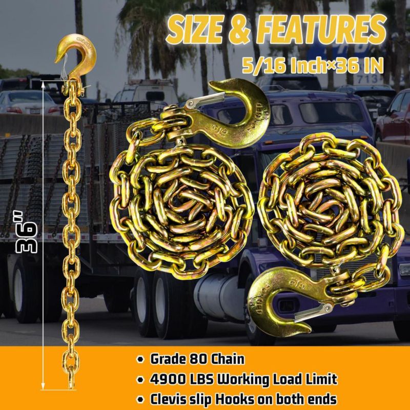 Cadenas para remolque SENKEYFE 5/16" x 91 cm (2 unidades) Galvanizadas
