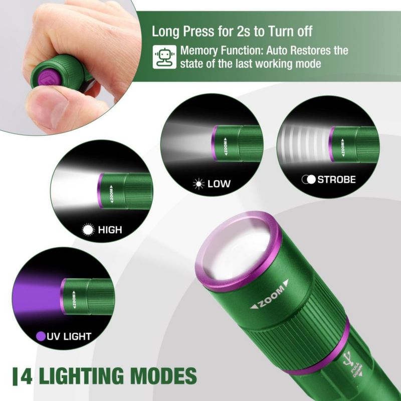 Linterna EverBrite Recargable UV/Blanca
