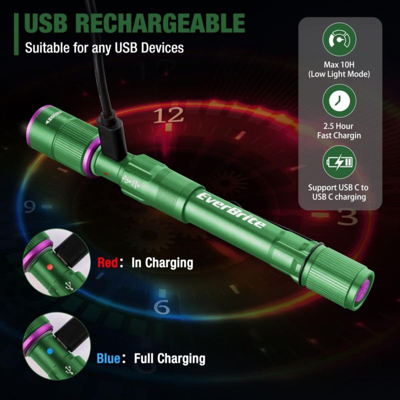 Linterna EverBrite Recargable UV/Blanca