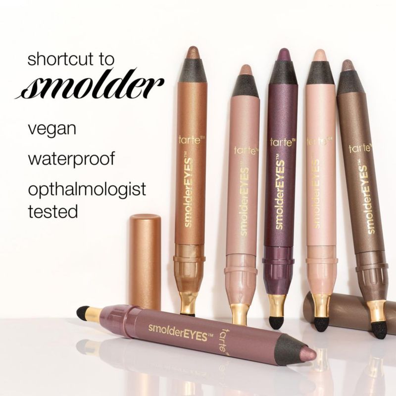 Lápiz de Sombra de Ojos y Delineador Tarte smolderEYES a Prueba de Agua y Vegano