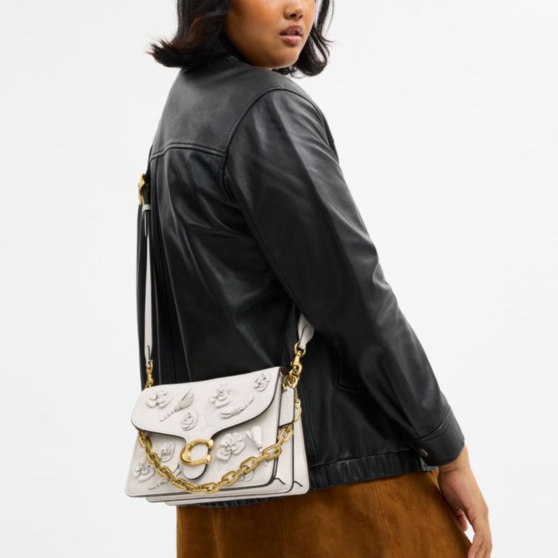Bolso Coach Tabby con cadena floral 26 × 16 × 8 cm