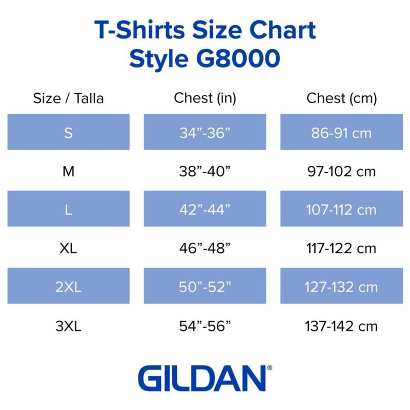 Camiseta Gildan G8000 Multipack DryBlend