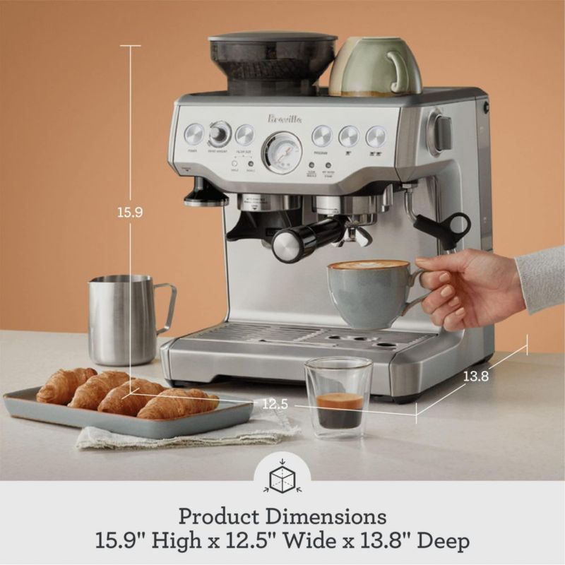 Máquina de Espresso Breville BES870BTR con Molinillo 120V