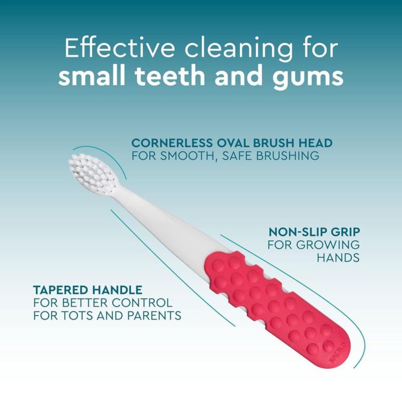 Cepillo de dientes RADIUS Totz Plus 3 años+ surtido de 3 unidades