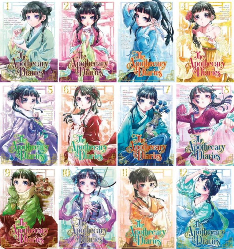 Colección de 12 tomos de la serie de manga The Apothecary Diaries