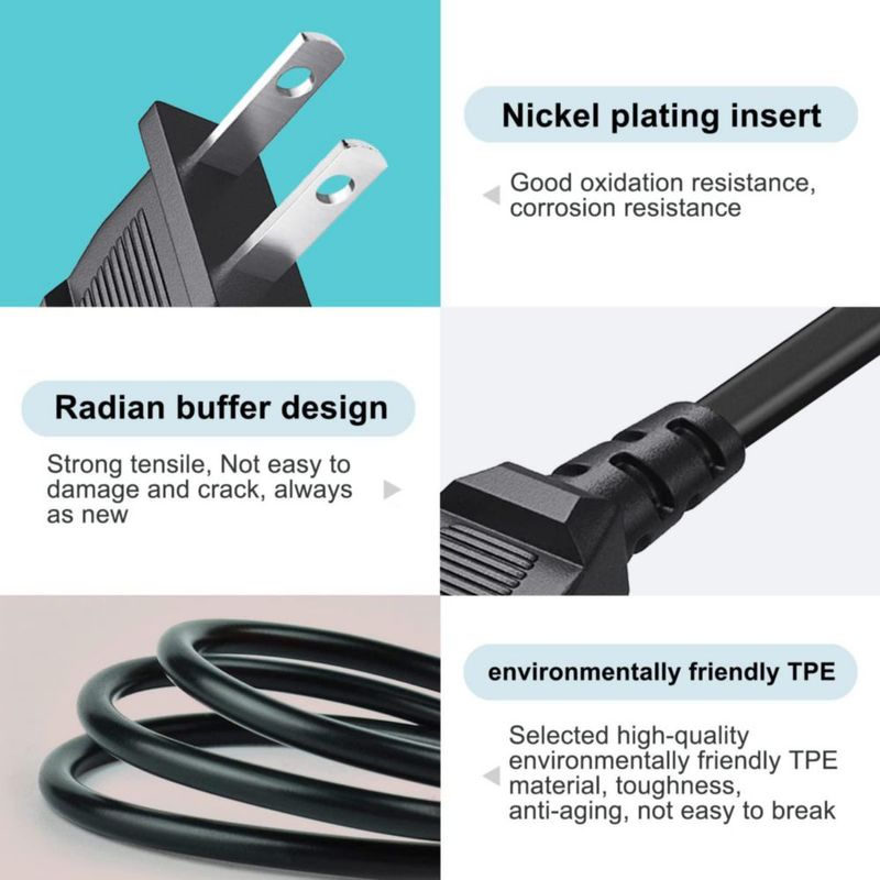 Cable de alimentación Power Cord Love your yy para TV Hisense y altavoces JBL