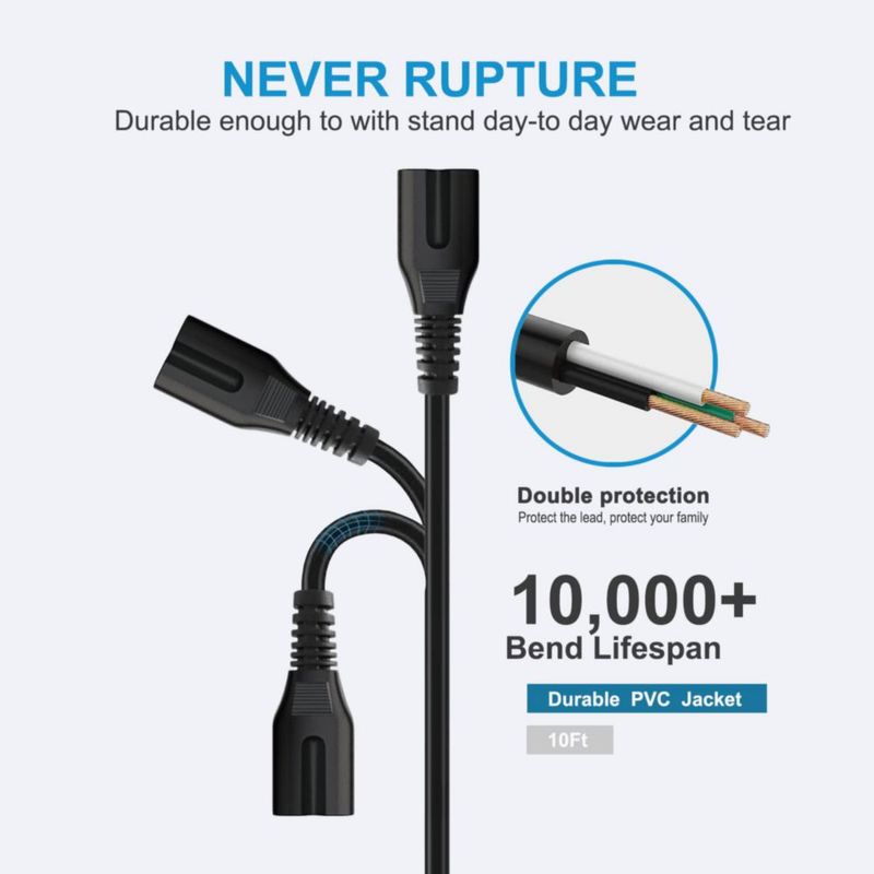 Cable de alimentación Power Cord Love your yy para TV Hisense y altavoces JBL