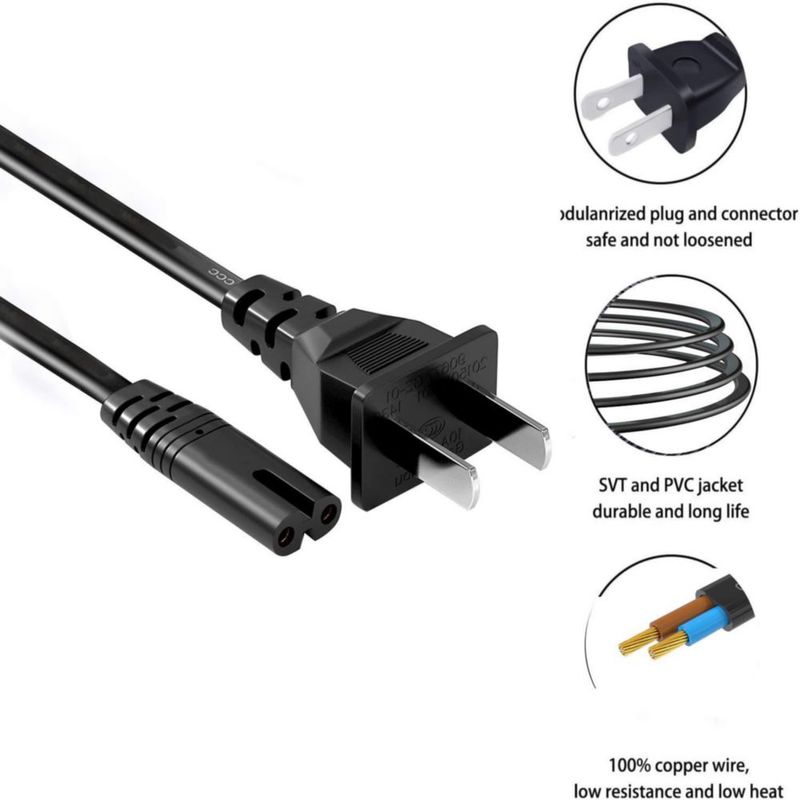 Cable de alimentación Power Cord Love your yy para TV Hisense y altavoces JBL
