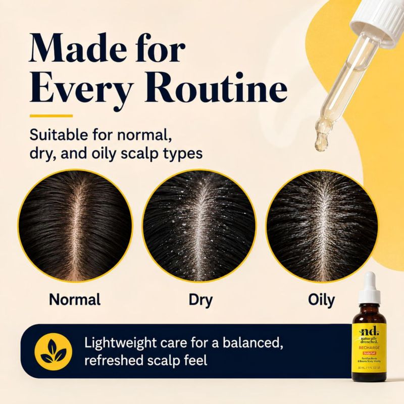 Tratamiento para el cuero cabelludo Naturally Drenched 30 ml con ácido salicílico