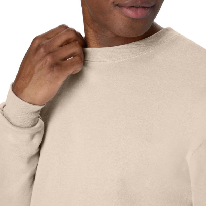 Sudadera Hanes de Cuello Redondo color Arena talla Mediana paquete de 1