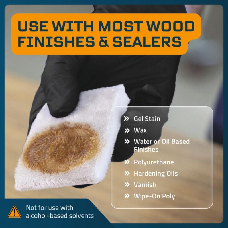 Almohadilla para Acabado de Madera MaKRS Pack de 3 (18‑24 cm)