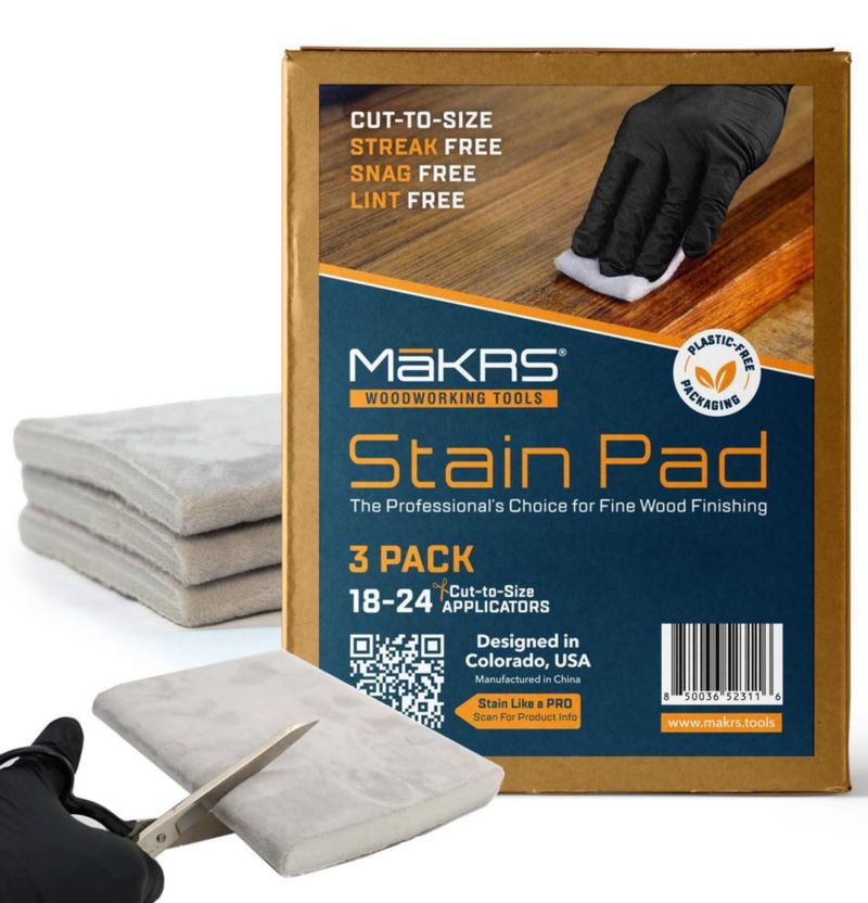 Almohadilla para Acabado de Madera MaKRS Pack de 3 (18‑24 cm)