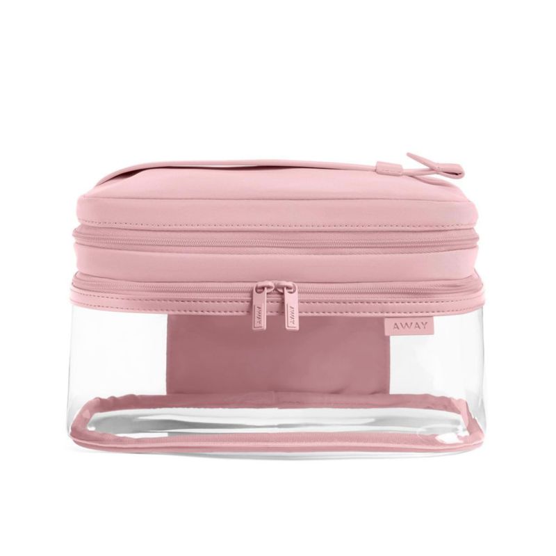 Estuche de Cosméticos Transparentes Away 23 × 14 × 14 cm Resistente al Agua y Aprobado por la TSA