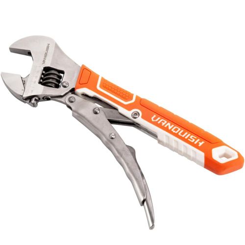 Llave Vanquish de 25 cm Bloqueable Ajustable de Acero CR‑V