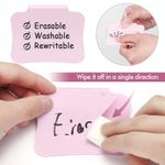 Etiquetas HOOMTREE 20 pzs rosa con clip desmontable