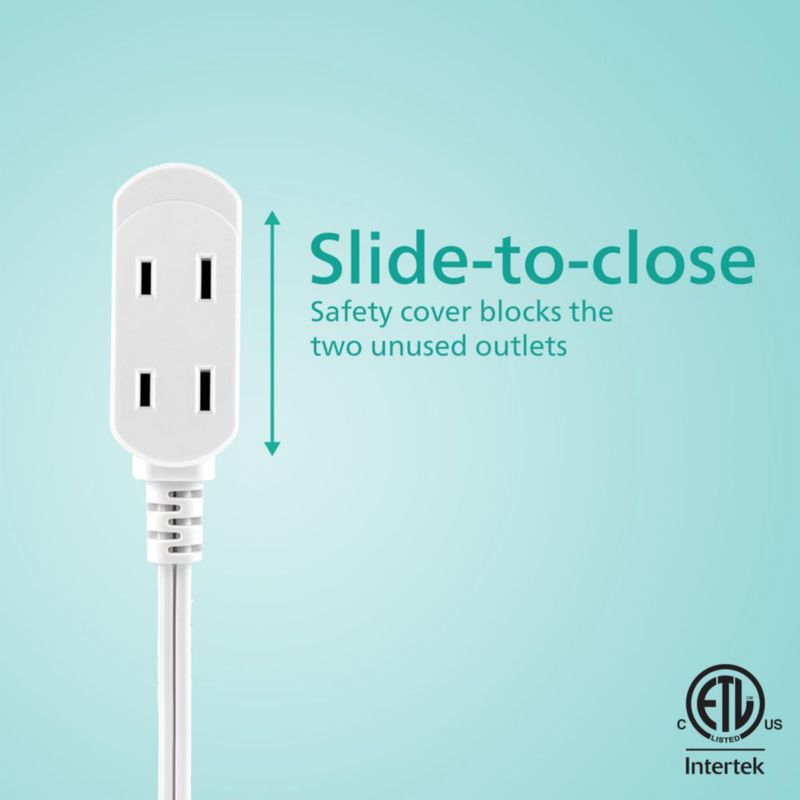 Cable de extensión PHILIPS 18 m 3 tomas con enchufe plano