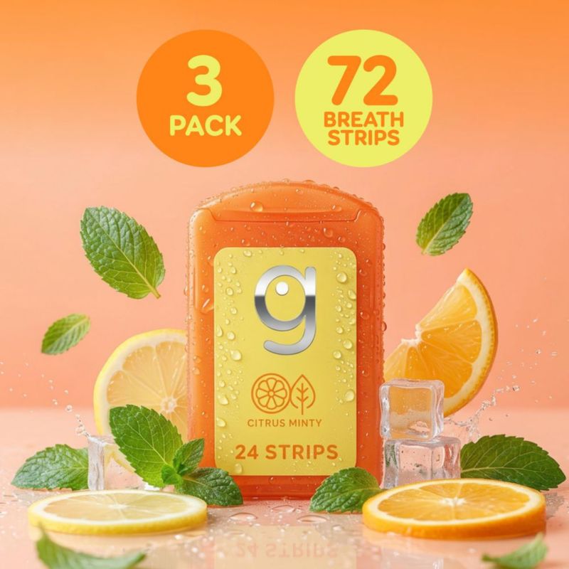 Tiras de Aliento Grin Citrus Mint 72 unidades