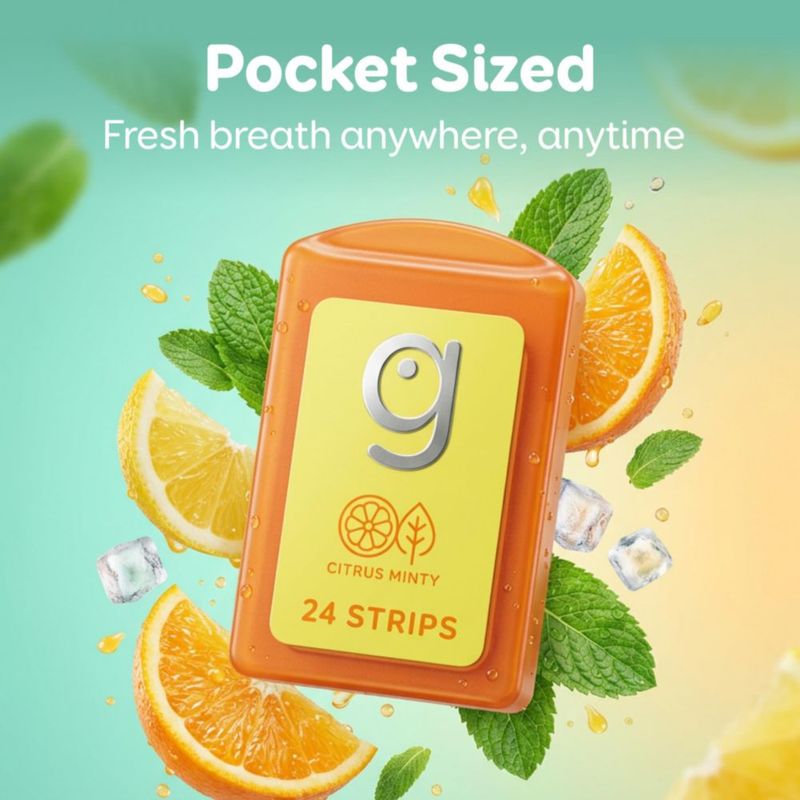 Tiras de Aliento Grin Citrus Mint 72 unidades