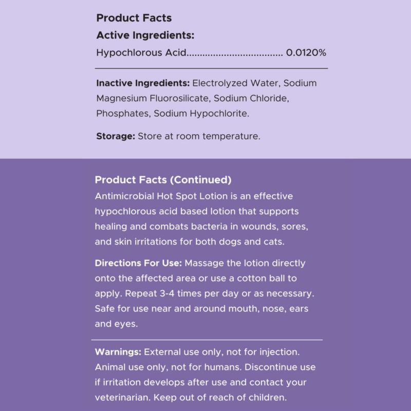 Loción para Perros Chew + Heal Labs 60 ml Alivio de Puntos Calientes