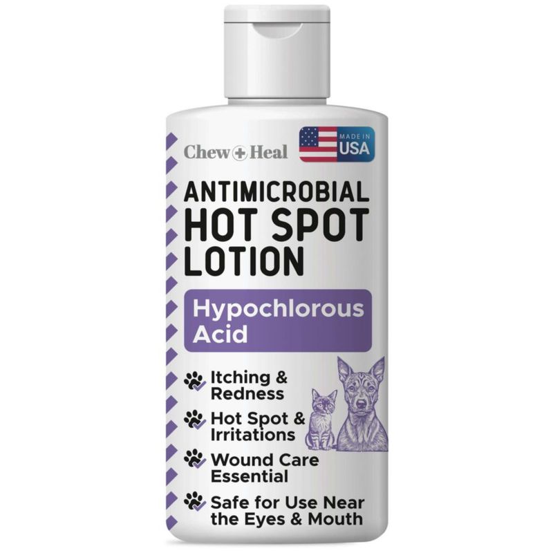 Loción para Perros Chew + Heal Labs 60 ml Alivio de Puntos Calientes
