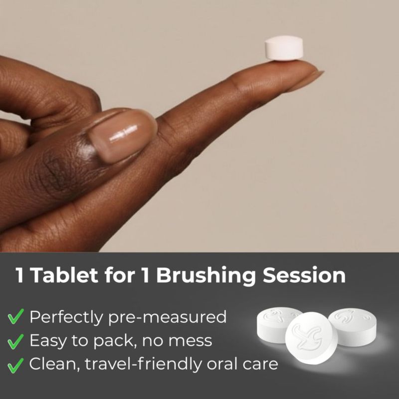 Tabletas de Pasta de Dientes Tidalove 5% nHAp Canela 4 Meses