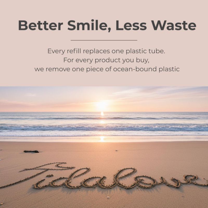 Tabletas de Pasta de Dientes Tidalove 5% nHAp Canela 4 Meses