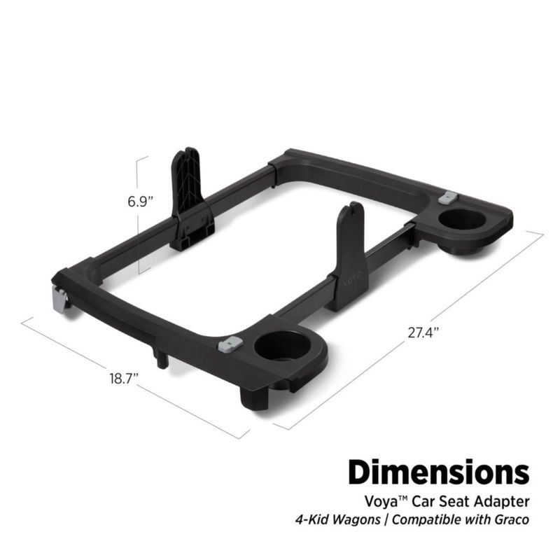 Adaptador de Silla de Coche para Carro Voya de Radio Flyer compatible con Graco