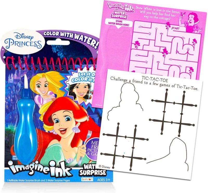Set de Pintura Disney 3 Libros de Acuarela: Princesas Frozen y Minnie