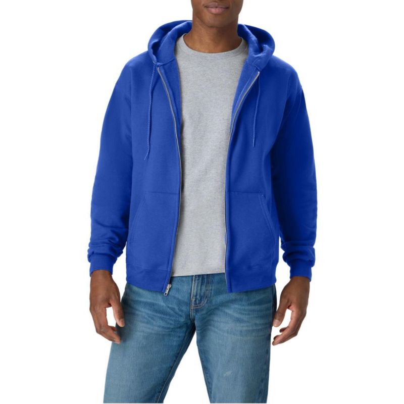 Sudadera Hanes 3XL Royal Profundo con Cremallera Completa