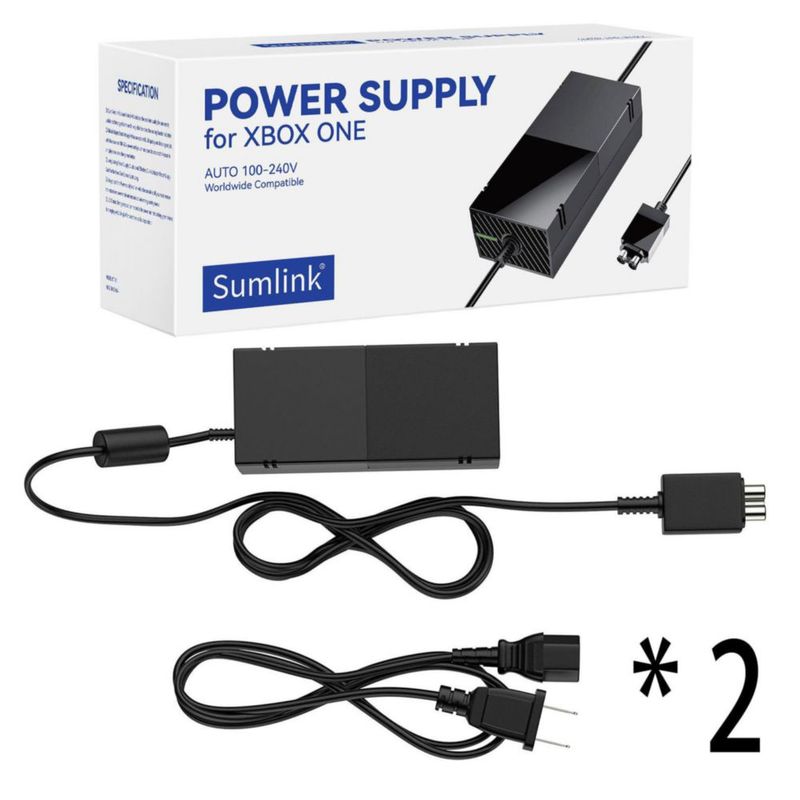 Fuente de Alimentación SUMLINK Xbox One 100-240V + 2 Cables