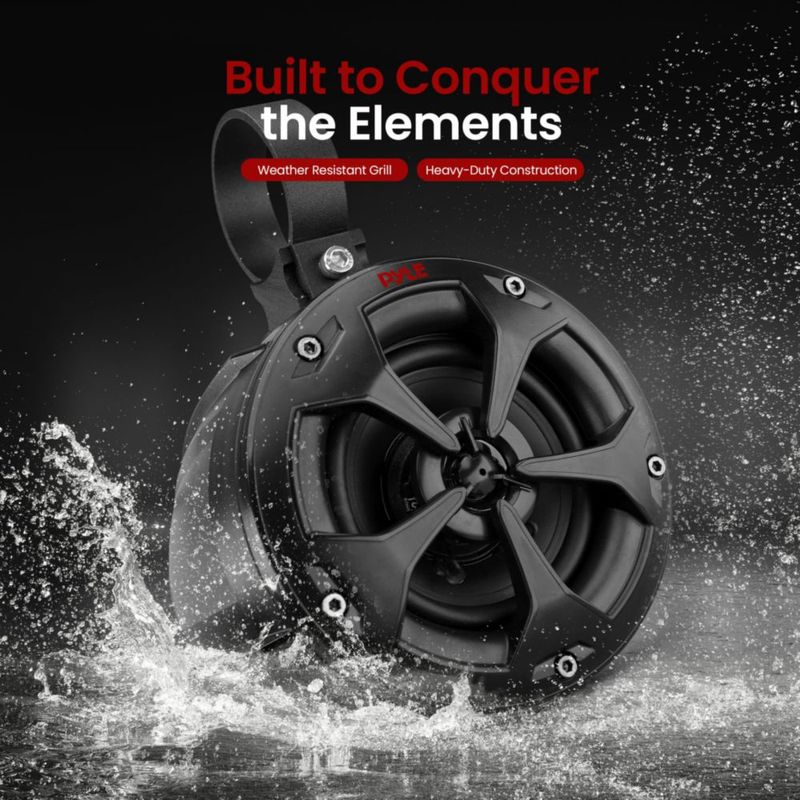 Altavoces todoterreno impermeables Pyle PLUTV41BK 800W de 4 pulgadas
