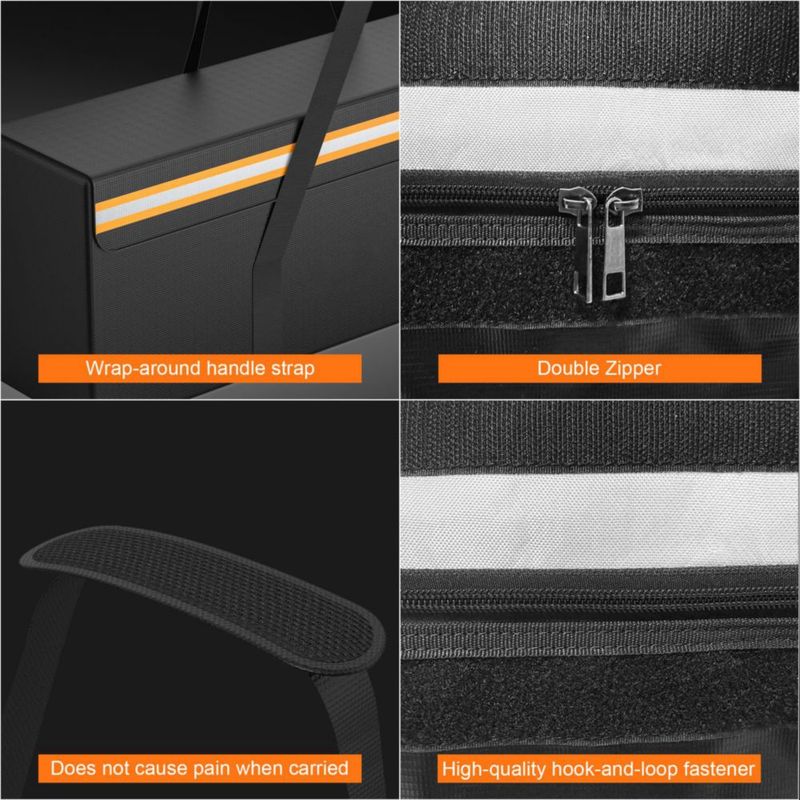 Bolsa de documentos SunnyLith 61x30x30 cm resistente al fuego e impermeable