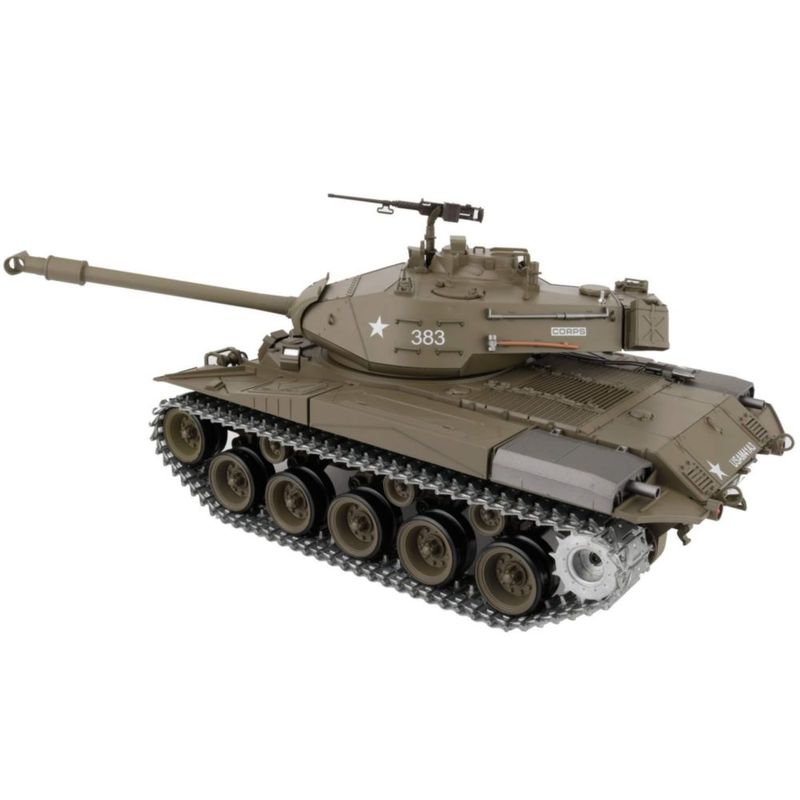 Tanque RC Heng Long 1/16 M41A3 24 GHz con Cadenas Metálicas 360°