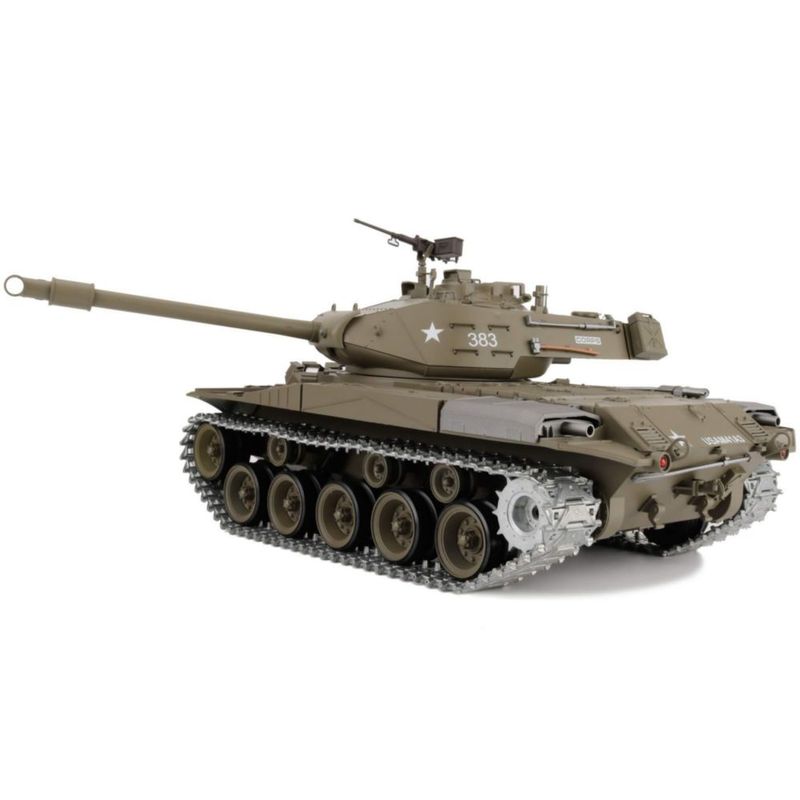 Tanque RC Heng Long 1/16 M41A3 24 GHz con Cadenas Metálicas 360°