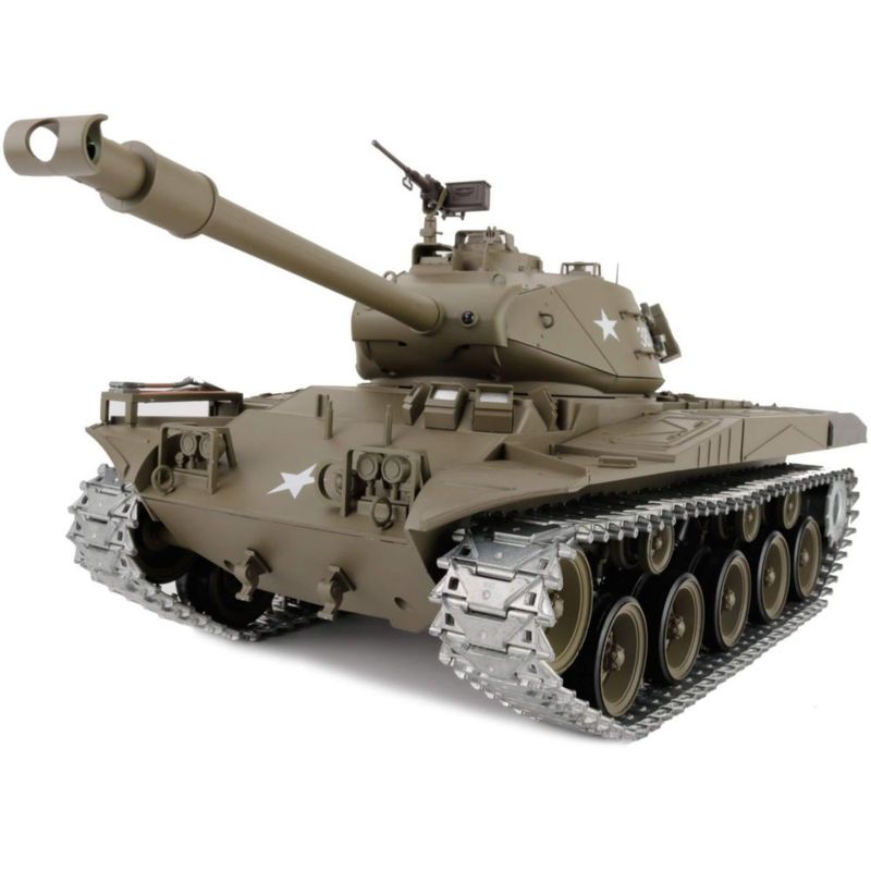 Tanque RC Heng Long 1/16 M41A3 24 GHz con Cadenas Metálicas 360°