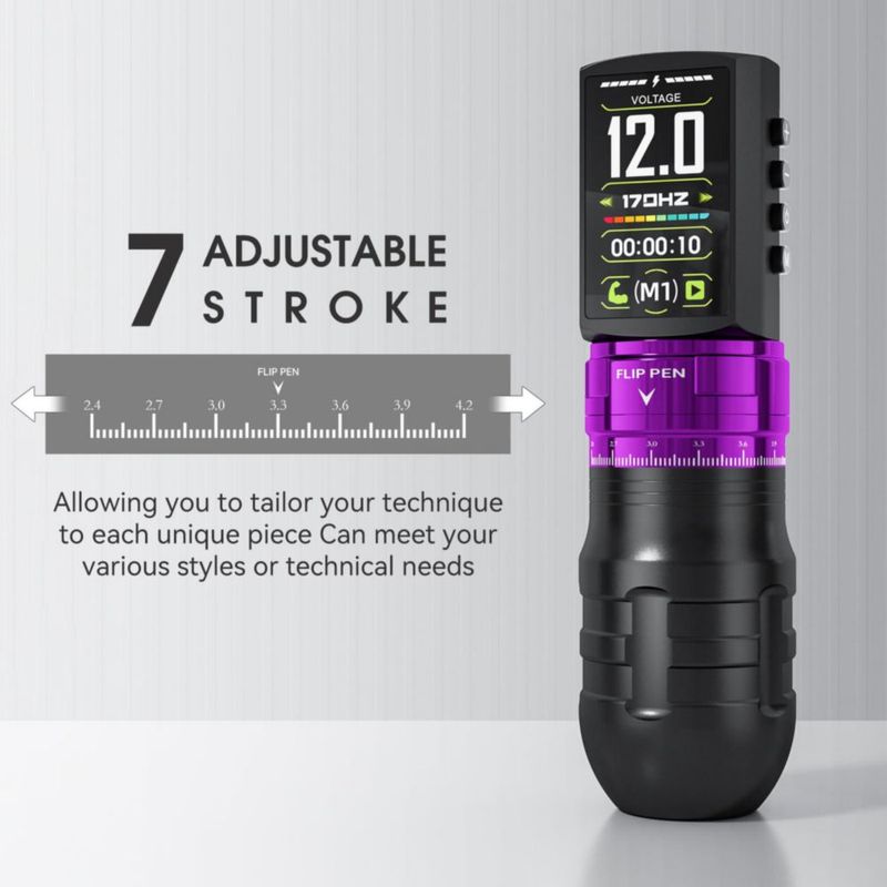 Kit de tatuaje efeer EF-TKE754A-4 2300 mAh 30 ml de tinta