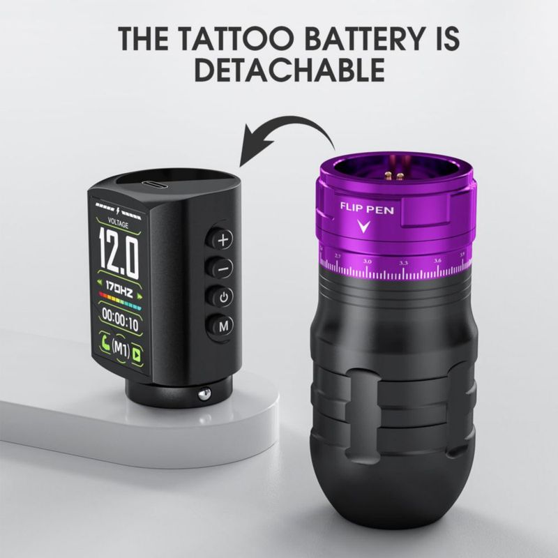 Kit de tatuaje efeer EF-TKE754A-4 2300 mAh 30 ml de tinta