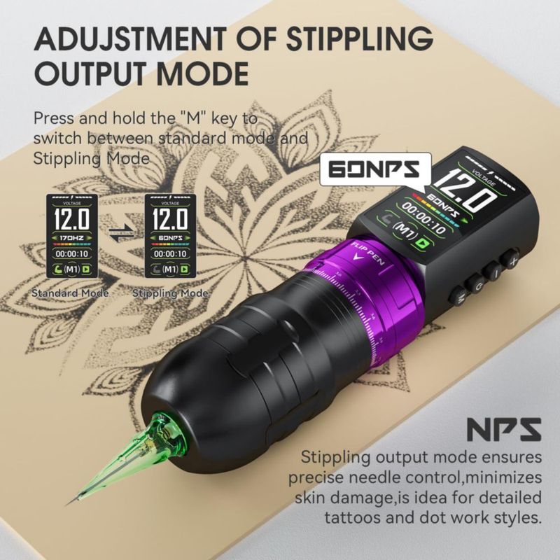 Kit de tatuaje efeer EF-TKE754A-4 2300 mAh 30 ml de tinta