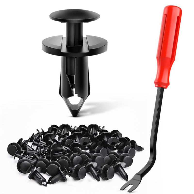 Clips de remache Nilight 100 uds 20 mm nylon + extractor